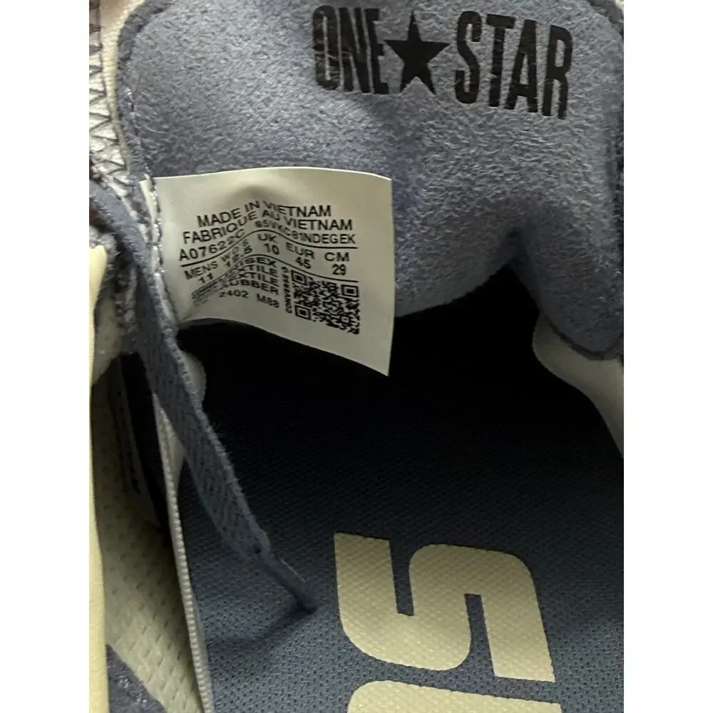 Converse One Star Pro Low Washed Canvas Blue Men 11 Women 12.5 NWOT